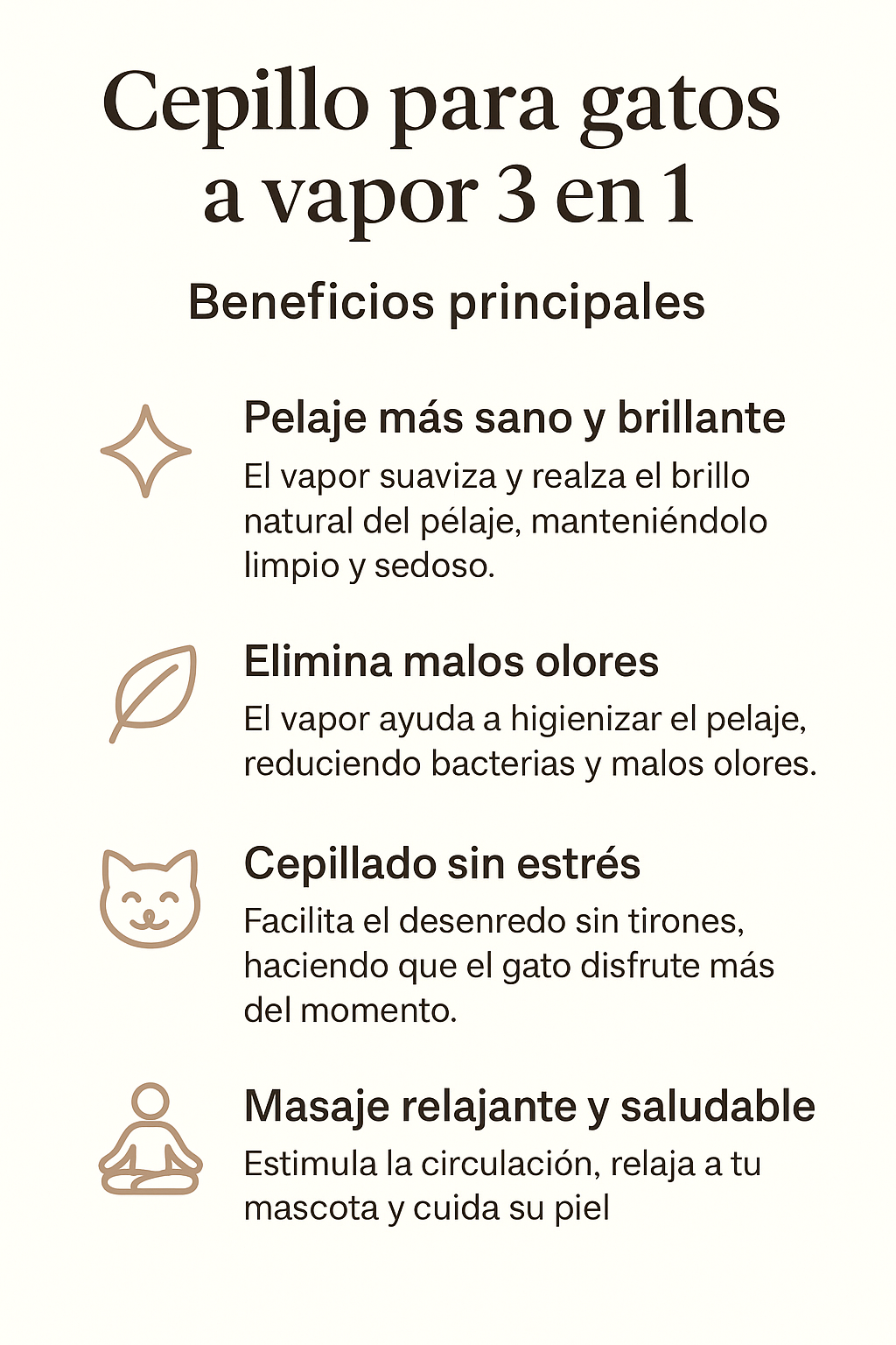 Cepillo de Vapor 3 en 1 | Aseo sin estrés 💖